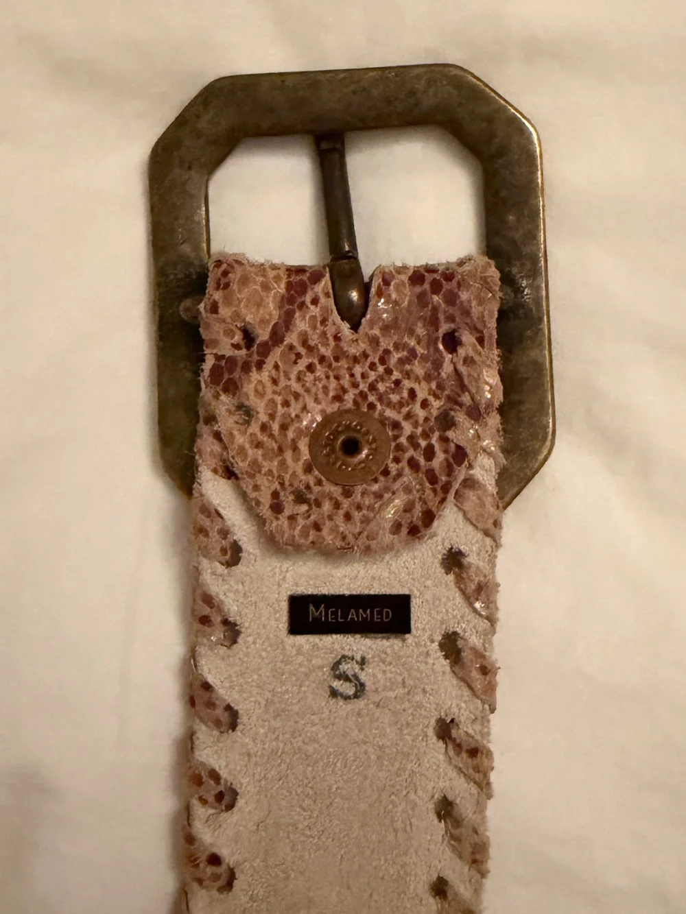 Melamed Snakeskin Leather Belt